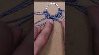 Makramee Ideen Ohrringe mit Metallring macrame makrame diy [upl. by Thain]