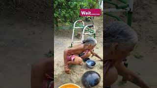 grand mother cleaning utensils grandmother hard working shorts [upl. by Akinwahs]