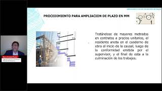 Webinar Ampliaciones de plazo por mayores metrados [upl. by Susy]