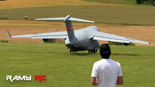 I flew the C17 Globemaster in Germany and I NAILED the Landing [upl. by Ri]