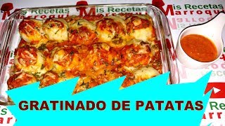 PATATAS GRATINADAS AL HORNO Estilo Marroquí [upl. by Yemrots307]