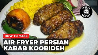 How To Make Air Fryer Persian Kabab Koobideh  Ep 615 [upl. by Anonyw623]