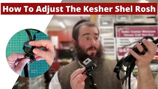 How to wear and adjust Tefillin Shel Rosh Kesher  head Knot Double and single Daled  Dalet Square [upl. by Malda]