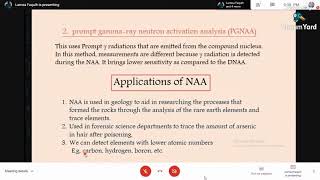 Radioanalytical MethodsActivation analysis by Lamea [upl. by Asecnarf]