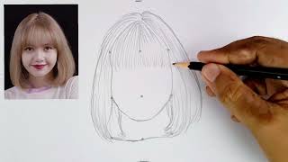 How to draw Blackpink Lisa Drawing  Blackpink Lisa [upl. by Debera515]