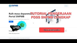 TUTORIAL LENGKAP PENGISIAN PDSS SNPMB [upl. by Kalina]