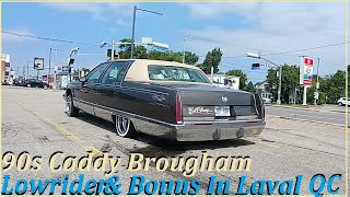 8 25 24 RETRO CADDY BROUGHAM LOWRIDER  BONUS SEEN IN LAVAL QUEBEC [upl. by Carr]