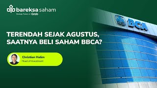 Terendah Sejak Agustus Saatnya Beli Saham BBCA [upl. by Elleinaj858]