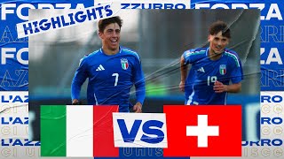 Highlights ItaliaSvizzera 21  Under 18  Amichevole [upl. by Danika]