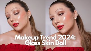 Recreez Machiajul De Pat McGrath Maison Margiela Glass Skin Doll Makeup Tutorial Pas Cu Pas [upl. by Zaremski]