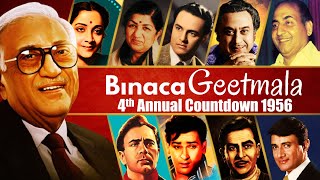 Binaca Geetmala 4th Annual Countdown 1956  बिनाका गीतमाला 1956  Kishore Rafi Mukesh Lata Geeta [upl. by Haleehs]