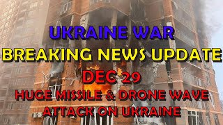 Ukraine War BREAKING NEWS 20231229 Huge Missile amp Drone Wave Attack on Ukraine [upl. by Cora]