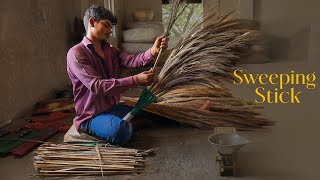 How Grass Broom Sticks are Made in the Factory [upl. by Geraud]