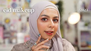 2023 eid makeup tutorial ⋆˚✿˖° douyin inspired makeup  makeup lebaran♡ eng sub [upl. by Yenitirb873]