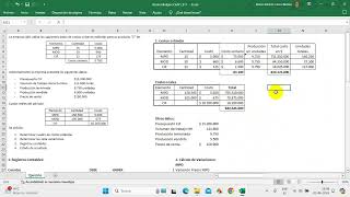 Costos Predeterminados Ejercicio Costos Estandar [upl. by Seravat]