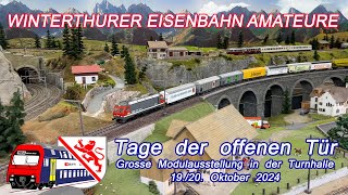 WEA Winterthur  Mostra di modellismo  Tage offenen Tür  Grosse Modulausstellung in der Turnhalle [upl. by Ellenyl]