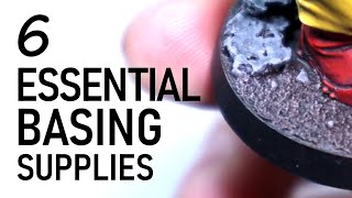 6 ESSENTIAL Miniature Basing Supplies and How to Use Them [upl. by Almund]