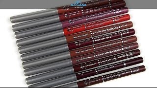 Jordana Easyliners For Lips Live Swatches amp Review [upl. by Galitea494]