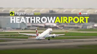 Heathrow Airport Live  Sunny Saturday 30th March 2024 [upl. by Ralyks851]