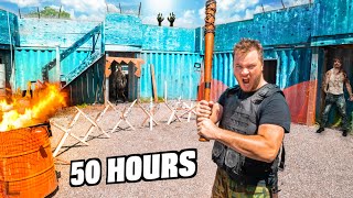 50 Hours In Zombie Apocalypse Ultimate Zombie BOX FORT Survival Base [upl. by Lacie]