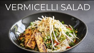 Vermicelli Noodle Salad Recipe thats FULL OF FLAVOUR [upl. by Dorweiler]