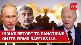 India Didnt Violate Any MEA Roars After US Sanctions Indian Firms Over Russia War Links [upl. by Audry]