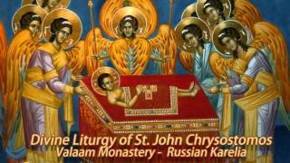 Divine Liturgy of St John Chrysostomos Valaam Monastery [upl. by Ailicec]