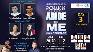 38th PENTECOSTAL CONFERENCE OF NORTH AMERICAN KERALITES  PCNAK 2023  DAY  3  Morning Session [upl. by Ocirred]