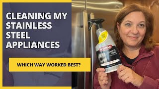 Cleaning Motivation  Cleaning My Stainless Steel Appliances [upl. by Lachus]