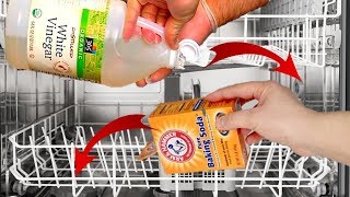 How to Clean Your Dishwasher with Baking Soda and Vinegar [upl. by Zarla]