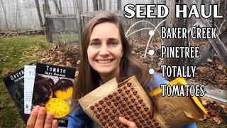 2024 Seed Haul 3 Companies Baker Creek Pinetree Seeds Totally Tomatoes [upl. by Ancel]