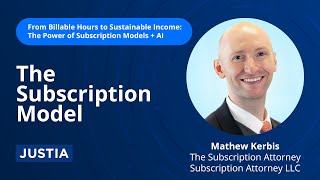 The Subscription Model  From Billable Hours to Sustainable Income Part 3 of 5 [upl. by Juback56]