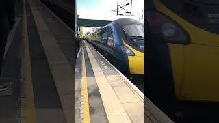 The class 390 zooms past Marston green trains [upl. by Teerell722]