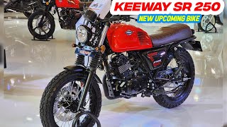 All New Keeway SR 250 Retro Bike 😍 Upcoming in India All Details Review [upl. by Reyam]