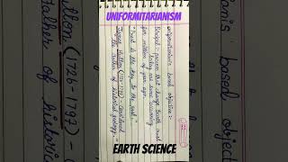 Uniformitarianism geology geogrophy science youtube shorts yt geography earthscience status [upl. by Shotton]