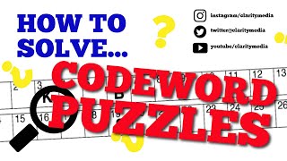 How to Solve Codeword Puzzles [upl. by Atnuahsal]