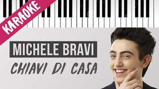 Michele Bravi  Chiavi Di Casa  Piano Karaoke con Testo [upl. by Clo544]