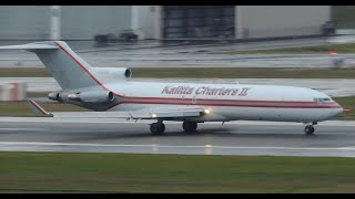 Kalitta Charters II Boeing 727200F N729CK takeoff from PDX [upl. by Bevus]