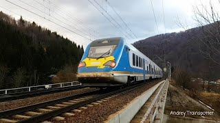 Trenuri dimineata in Azuga  Morning Trains in Azuga [upl. by Yerrok]