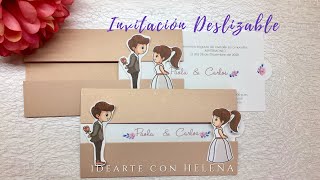 INVITACION DE BODA DESLIZABLE [upl. by Aletse]