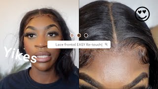 How to fix lace frontal lifting  EASY Retouch beginner friendly [upl. by Yun]