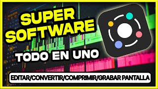 ⭐ SUPER SOFTWARE CONVERTIRCOMPRIMIREDITAR VIDEO y AUDIO  GRABAR PANTALLA en PC BAJOS RECURSOS 😱 [upl. by Sande]