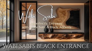 Wabi Sabi NatureInspired Imperfectly Entryway with Weathered Charm Black Accent ampTransient Beauty [upl. by Adlaremse]