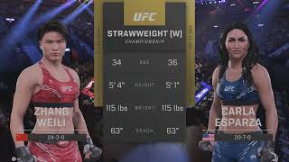 EA SPORTS UFC 5 Zhang Weili vs Carla Esparza [upl. by Namaj]