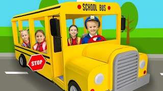 Chris rides on school bus and helps his friends get to school [upl. by Dobson]