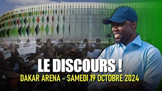 Discours intégral dOusmane Sonko à Dakar Arena  19102024 [upl. by Eesak]