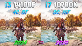 Core i3 14100F vs Core i7 10700K  4 Years Difference [upl. by Lebiralc]