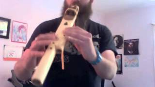 Adam Page demos a HARMONY FLUTE  Southern Cross Flutes made by Todd Chaplin [upl. by Eniamrehc]