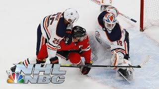 NHL Stanley Cup Qualifying Round Oilers vs Blackhawks  Game 4 EXTENDED HIGHLIGHTS  NBC Sports [upl. by Fablan464]