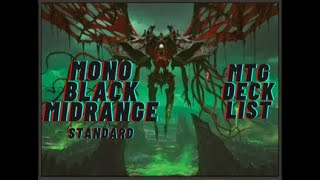 Bloomburrow Standard Mono Black Midrange MTG Arena [upl. by Vasya]